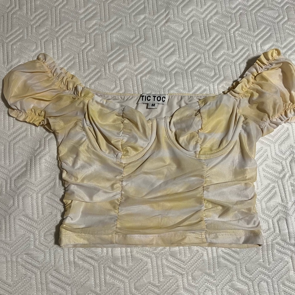 Off shoulder crop top